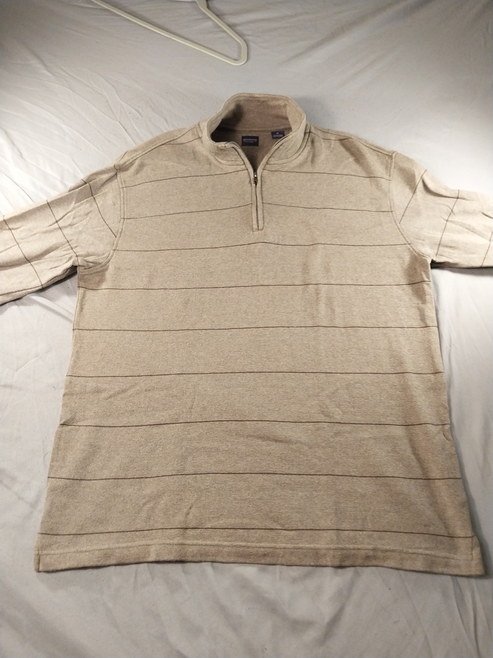 Arrow USA 1851 Men's Striped Quarter-Zip Pullover #214